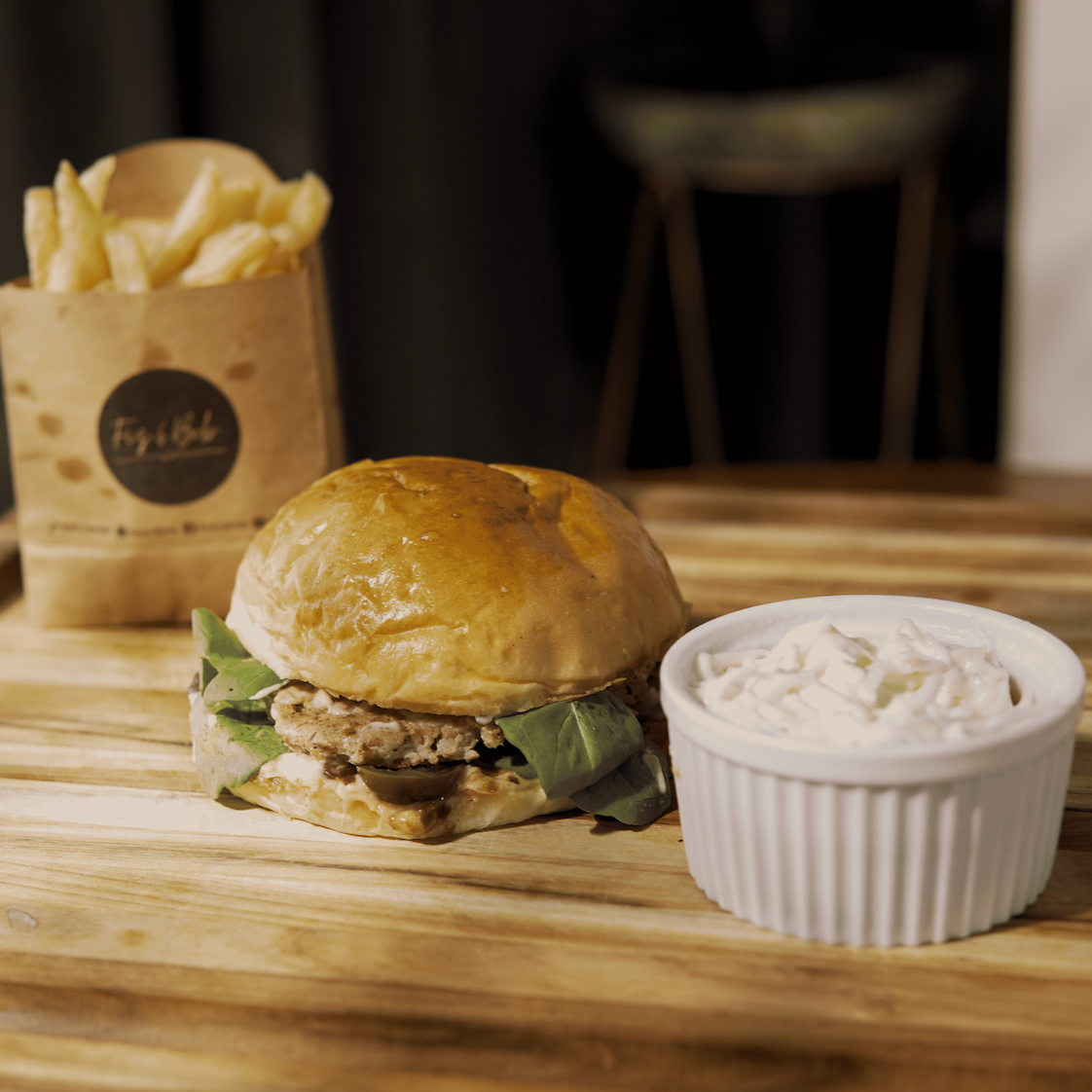 Little Munchers Deal - A small slider with fries and coleslaw appropriate for a child.